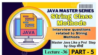 String Class Methods in Java Interview Questions Related to String Methods in Java