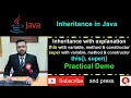Java - Inheritance practical demonstrations