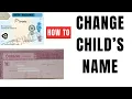 HOW TO CHANGE YOUR CHILD S NAME IN ONTARIO - STEP BY STEP