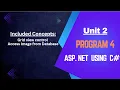 Unit 2 Program 4 ASP NET using C