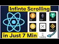 React Infinite Scroll like YouTube Instagram with Animation