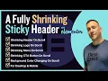 A Fully Shrinking Sticky Header On Scroll With Elementor