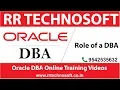 Role of a DBA Oracle DBA Tutorials for the Beginners RR TECHNOSOFT