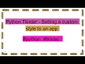 Python Tkinter - Setting a custom style to an app