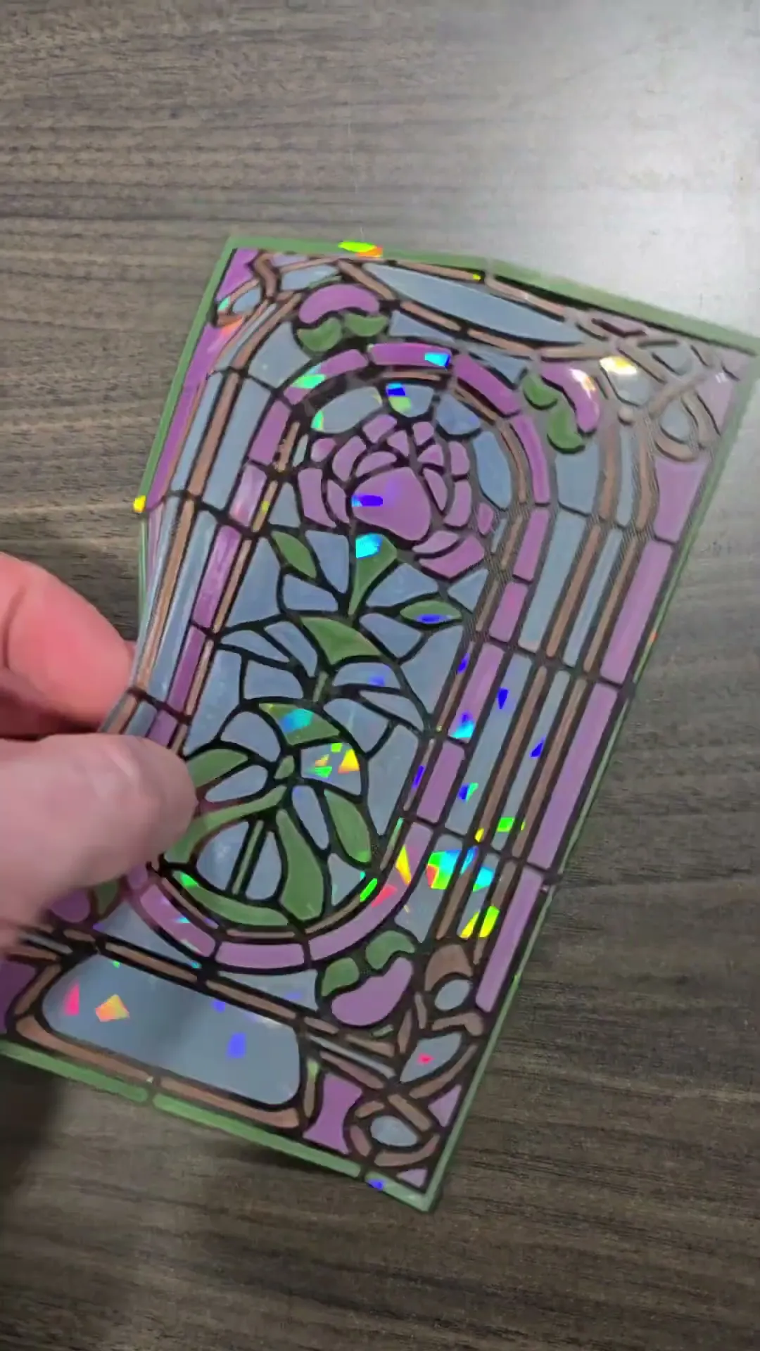 Stranger Things inspired stained glass 