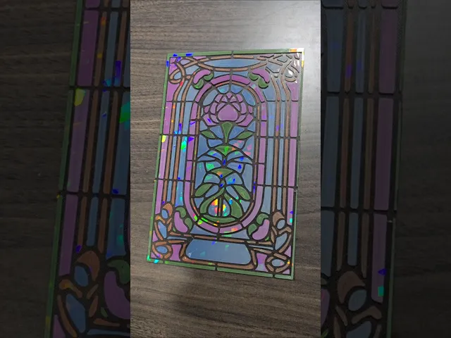 Stranger Things inspired stained glass video thumbnail