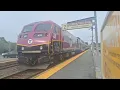 MBTA Commuter Rail Line Train Action at Ashland MA 2026