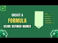 How to Create a Formula Using Defined Names in Excel