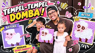 MAINAN BARU MR DIY! Menempel Bola Pom-Pom Jadi Domba Lucu Bareng Abi & Ade