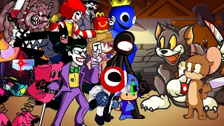 FNF Vanishing But Everyone Sings It Tom Jerry Vanishing But Different Characters Sing 