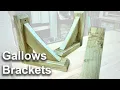 DIY Oak Wooden Architectural Knee Braces Gallows Bracket or Wood Corbels