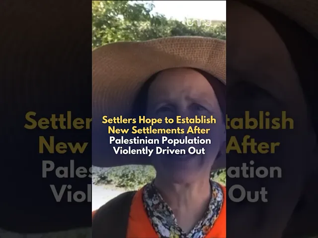 ⁣Zionists settlers hope to establish new settlements after Palestinian population driven out of Gaza.