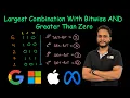 Largest Combination With Bitwise AND Greater Than Zero Leetcode 2275