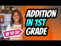 Free Worksheets Addition in 1st Grade Learn Addition Up to 20 - Part 1