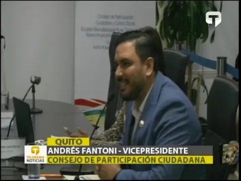 Andres Fantoni fue designado como vicepresidente del CPCCS