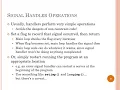 Lec19 UNIX Signal Handlers And Reentrancy