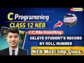 C Program to Delete Record from File Using Roll Number File Handling