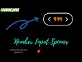 How to create number Input Spinner using HTML CSS JS
