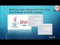 Multi user login registration system using java netbeans MySQL database