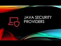 Java Cryptography Configuring Java Security Providers