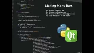 PyQt5 Lesson 14 Menu Bars