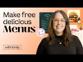 How to design a menu for your restaurant - Use free templates or start from scratch
