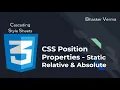 CSS Tutorial for beginners in Hindi CSS Position properties - Static Relative Absolute