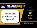 Data Types 4 1a OCR A-Level Computer Science