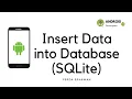 SQLite Database Part 1 Insert