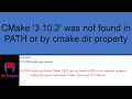 Error CMake 3 10 2 was not found in PATH or by cmake dir property Gradle sync failed