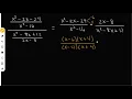 How to Simplify Complex Fractions Algebra 2
