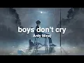 Ardy Minaj - boys don't cry (Lyrics)