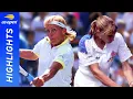 Martina Navratilova vs Steffi Graf in one of the greatest matches ever US Open 1991 Semifinal
