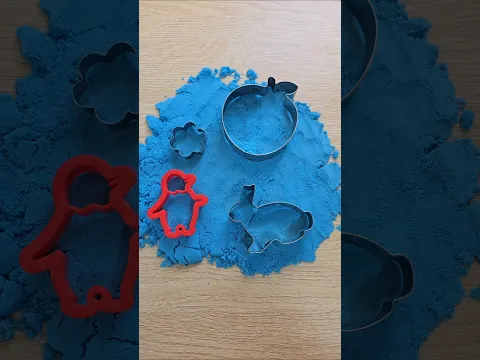 kinetic Sand with's little finger🐎🧄👌👅🦸‍♂️ BluE RabbiT🗨🐇🐭 #foryou