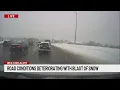 Road conditions worsening in Connecticut as it continues to snow