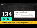 COPA JavaScript - 13 Create Dynamic Triangle Pyramid