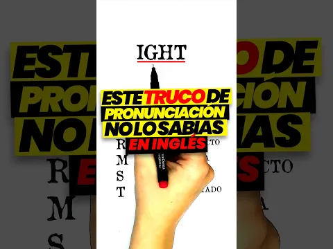 ⭐¿Sabías este TRUCO de PRONUNCIACIÓN en INGLÉS? 🧠 Mejora tu inglés fácil en solo 1 minuto 🔥