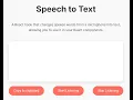 React Task 23 - Speech-to-Text App in React