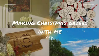 Making Christmas Orders Vlog - Packaging Orders