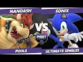 Lagu Port Priority 9 - Sonix (Sonic) Vs. Nanoash (Bowser, Game \u0026 Watch) Smash Ultimate - SSBU