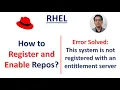 How to register and enable repos in RedHat subscription manager command in RHEL