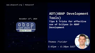 ADT - Tips Tricks for effective use of Eclipse in ABAP Development