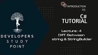Diff between string StringBuilder C Tutorial for Beginners Csharp developersstudypoint