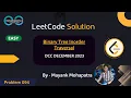 Binary Tree Inorder Traversal DECEMBER LEETCODING CHALLENGE DCC NIT-A