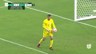 Ref ends match over chant USA vs MEXICO
