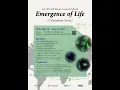 The 8thSoft Matter Summer School Emergence of Life Speaker Prof Tetsuya Yomo East China Normal U