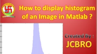 Histogram of an Image in Matlab