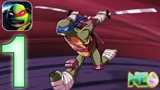 Ninja Turtles Legends Gameplay Walkthrough Part 1 - The First Mission iOS Android