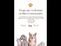 Dogs are Welcome at this Community