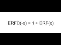 ERFC vs ERF Error Function Complementary Error Function LINEST Matrix Polynomial Regression